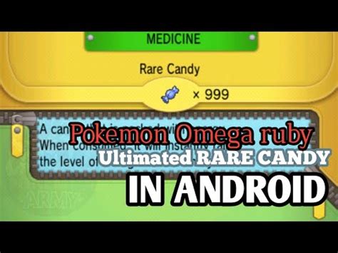 POKEMON OMEGA RUBY UNLIMITED RARE CANDY CHEAT.